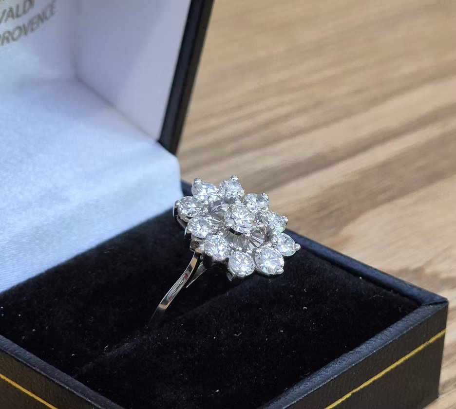 Bague marguerite diamant-photo-3