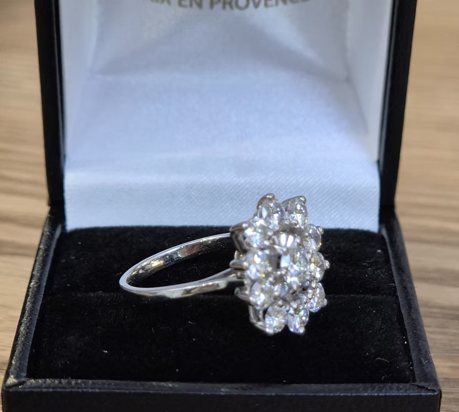 Bague marguerite diamant-photo-4