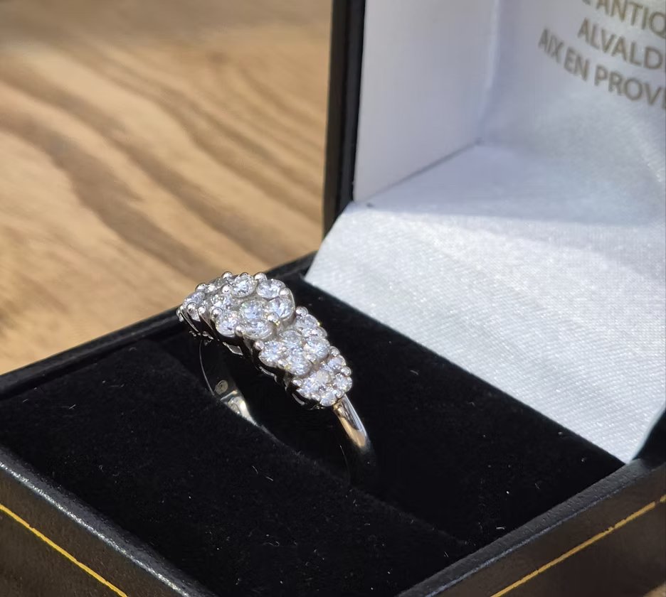 Bague diamants en or blanc 18kts-photo-2