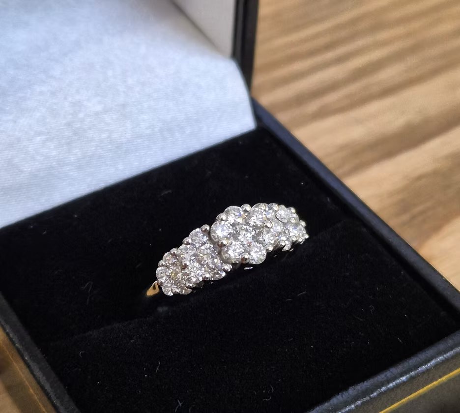 Bague diamants en or blanc 18kts-photo-3