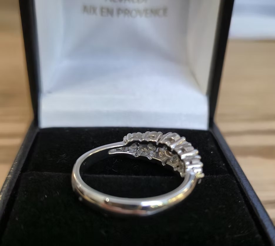 Bague diamants en or blanc 18kts-photo-2