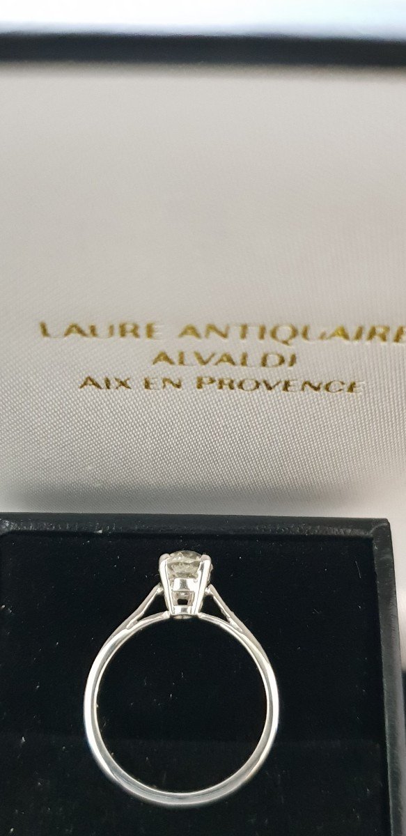 Old Cut Diamond Solitaire Ring-photo-3