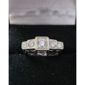 90s Diamond Garter Ring