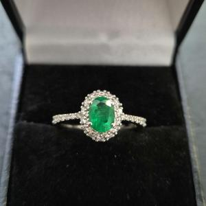 Emerald And Diamond Ring