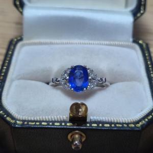 Bague saphir et diamants