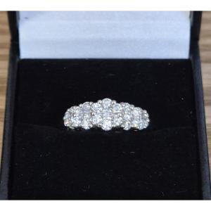 Bague diamants en or blanc 18kts
