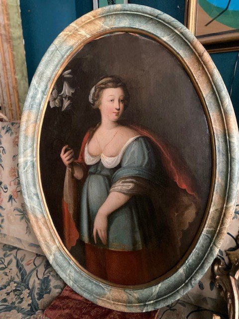 Paire De Grands Portraits De Muses (italiens)-photo-4
