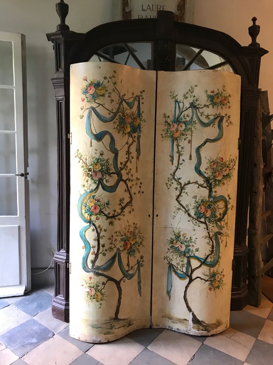 Paire De Portes Galbées