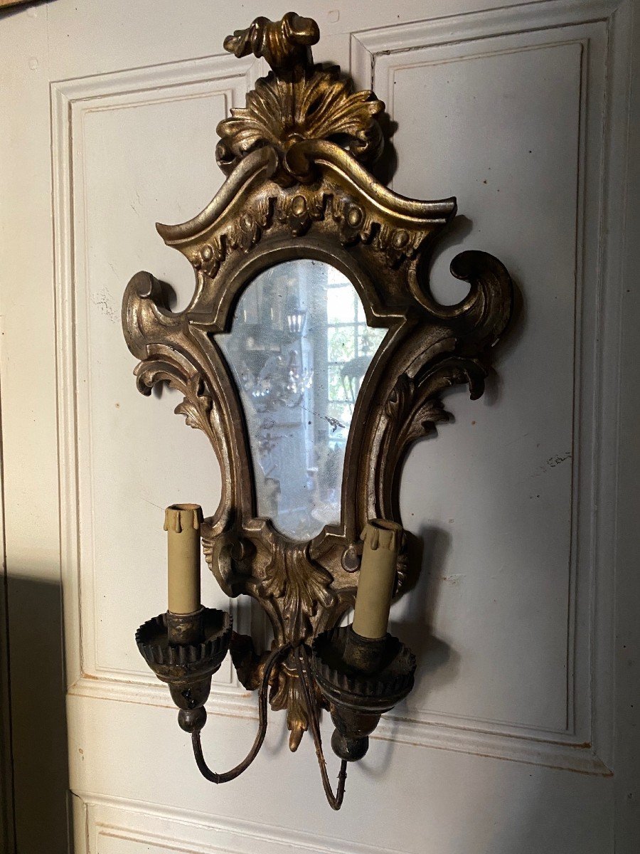 PAIRE d appliques miroir
