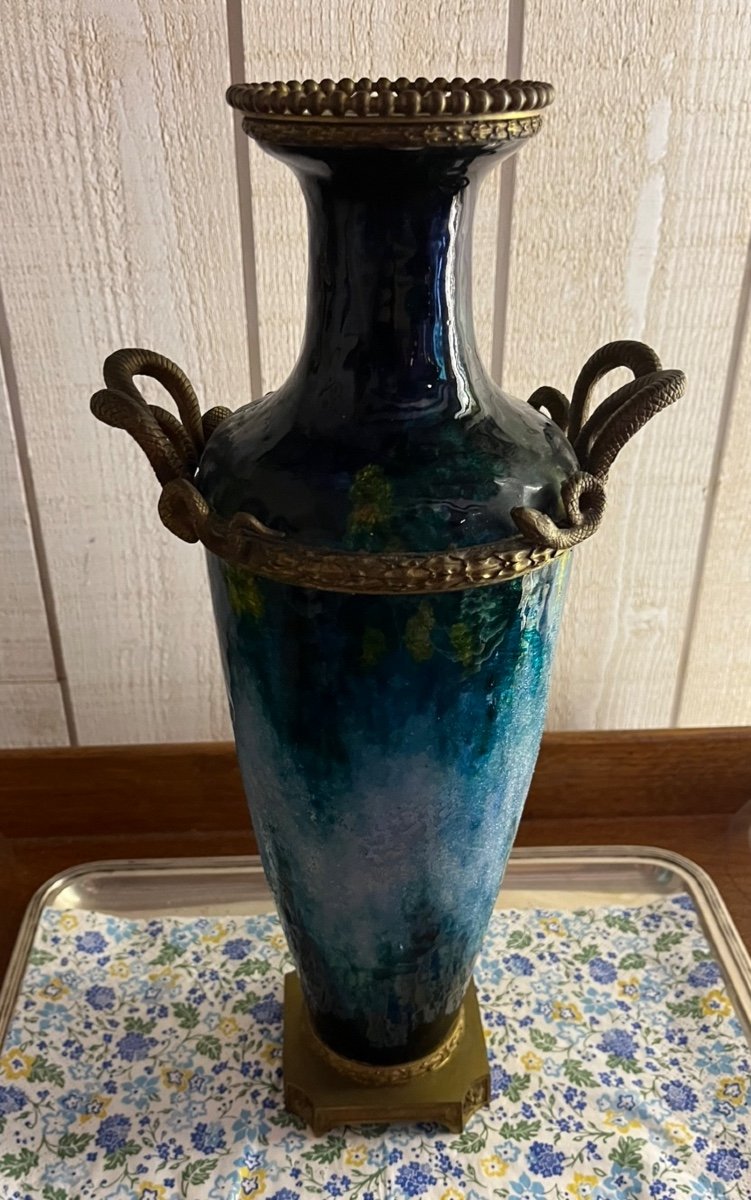 Vase Signé Fauré-marty-limoges 