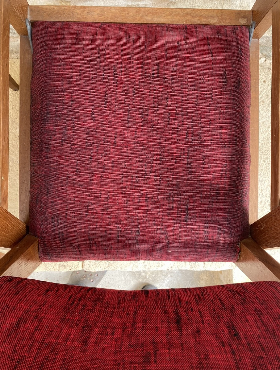 Paire de fauteuils escamotables de chez David frères.-photo-2