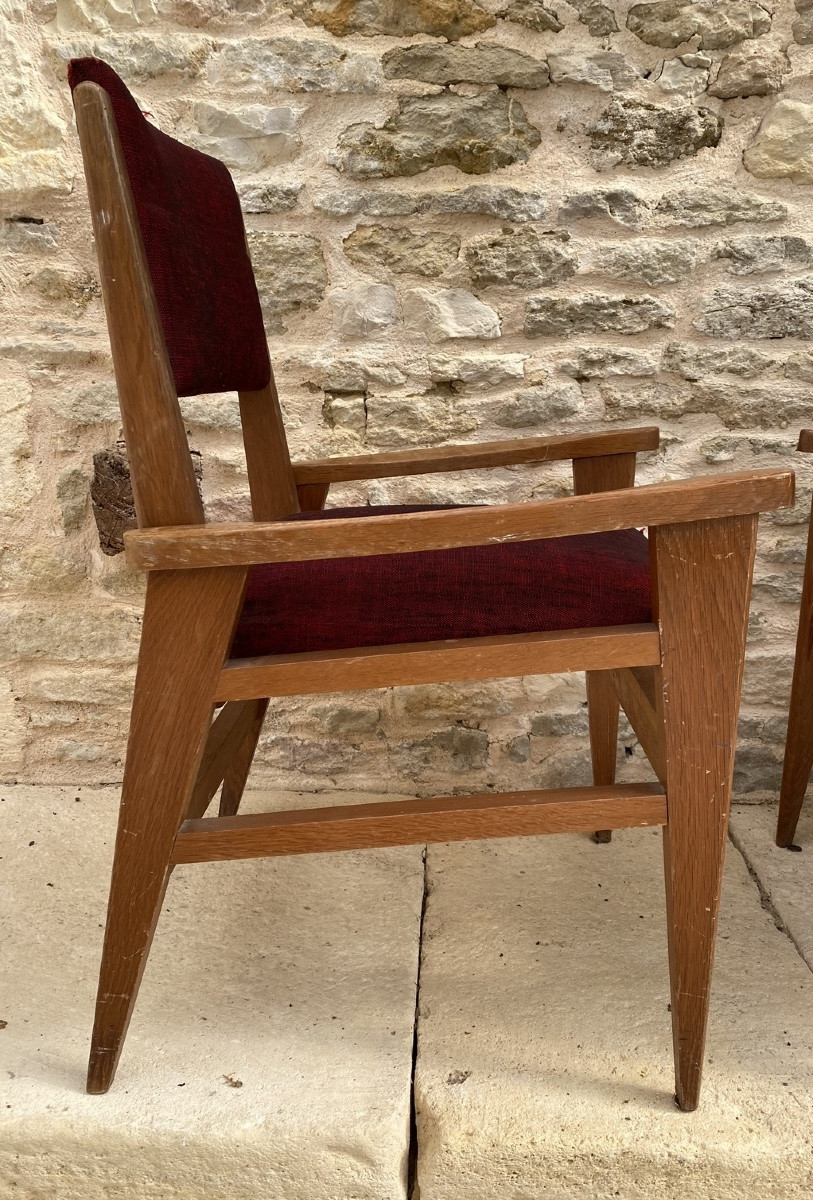Paire de fauteuils escamotables de chez David frères.-photo-7
