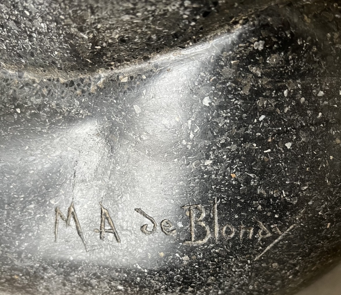 Le charmeur de serpent, signée M. A. de Blonay-photo-2