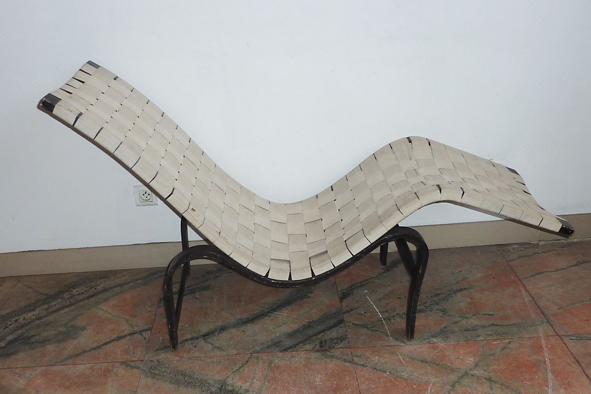 Bruno MATHSSON (Suède 1907-1988) - CHAISE LONGUE "MODÈLE 36",  vers 1939.