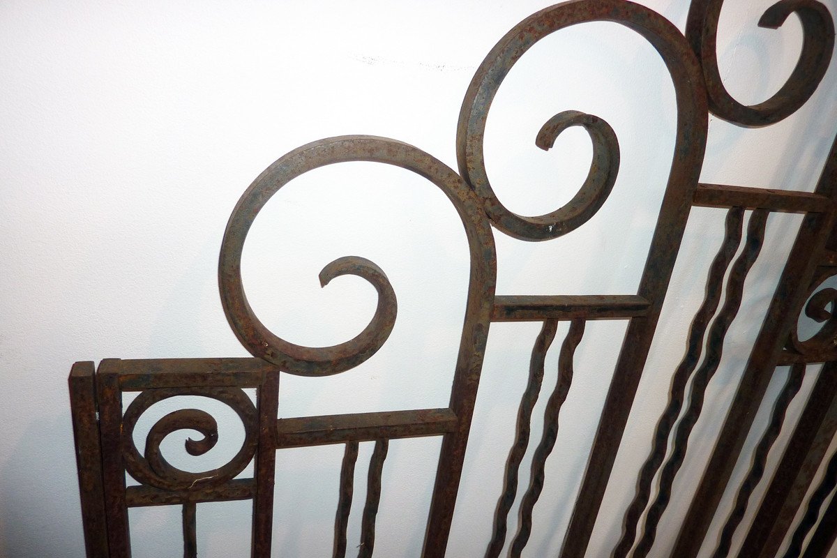 Art Deco Wrought Iron Grilles, 1935-1940-photo-3