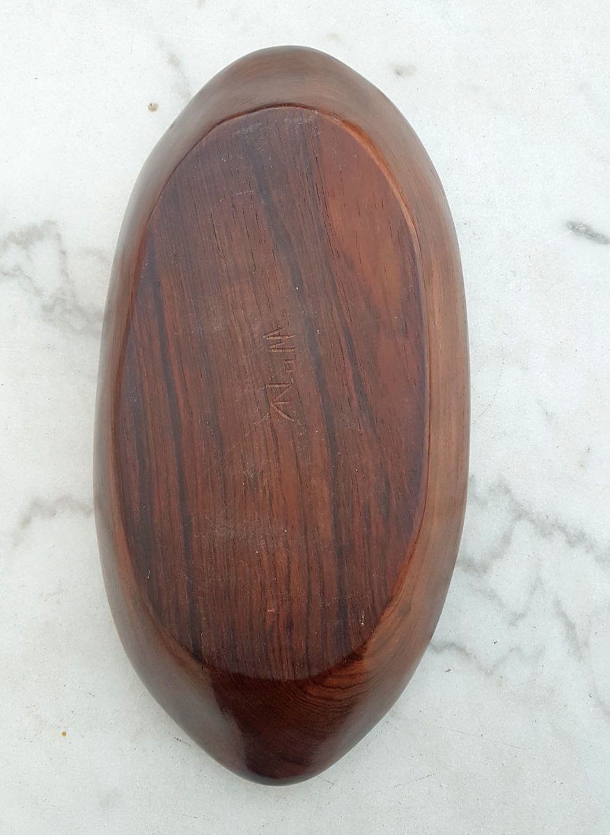 Alexandre Noll (1890-1970) - Rosewood Trinket Tray, Ca 1960-photo-1