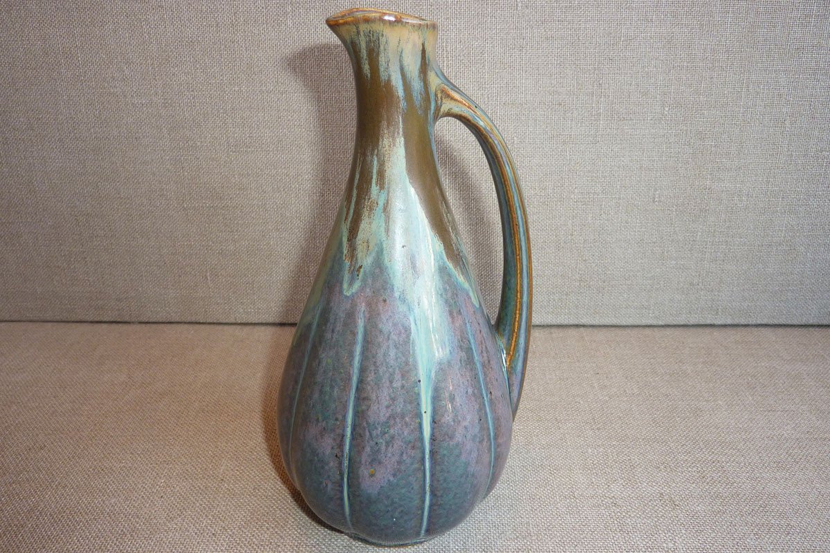 Manufacture Denbac  (vierzon 1909-1952) - Art Nouveau Pitcher