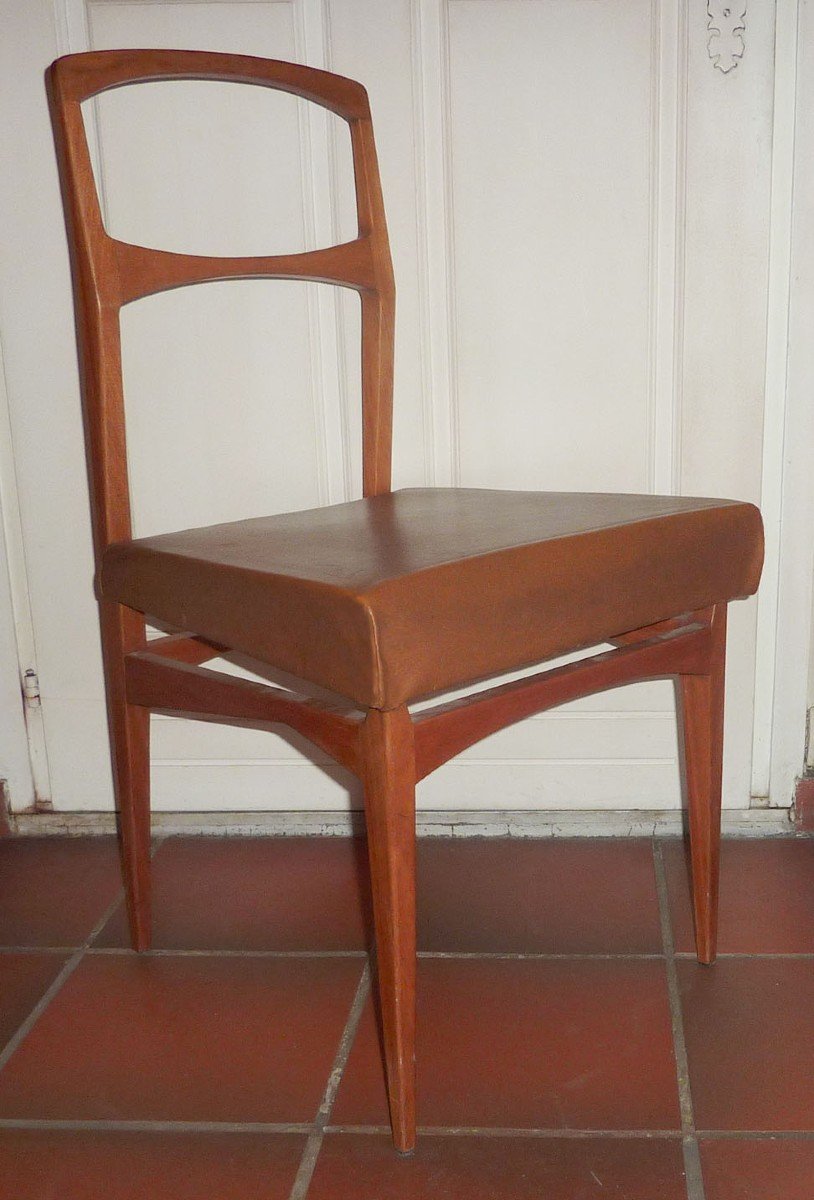 Maurice Pré (1907-1988) - Mahogany Chair, 1958.-photo-2