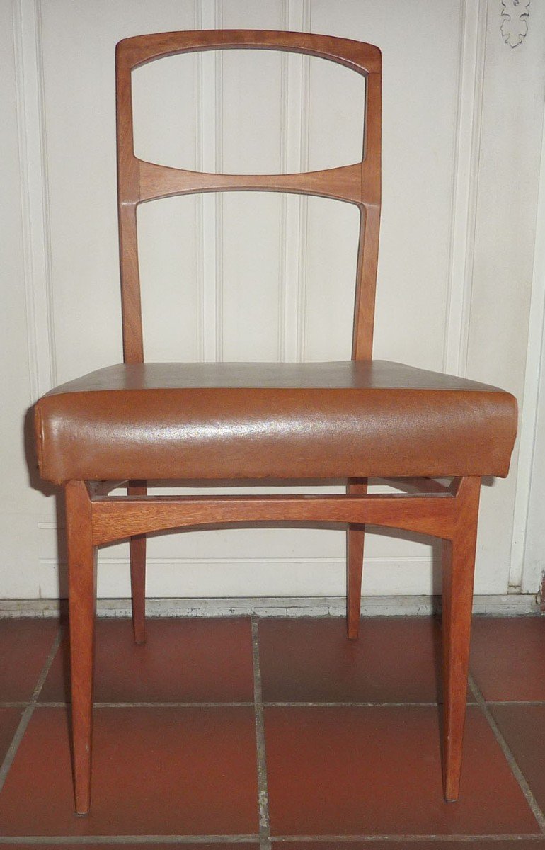 Maurice Pré (1907-1988) - Mahogany Chair, 1958.-photo-4