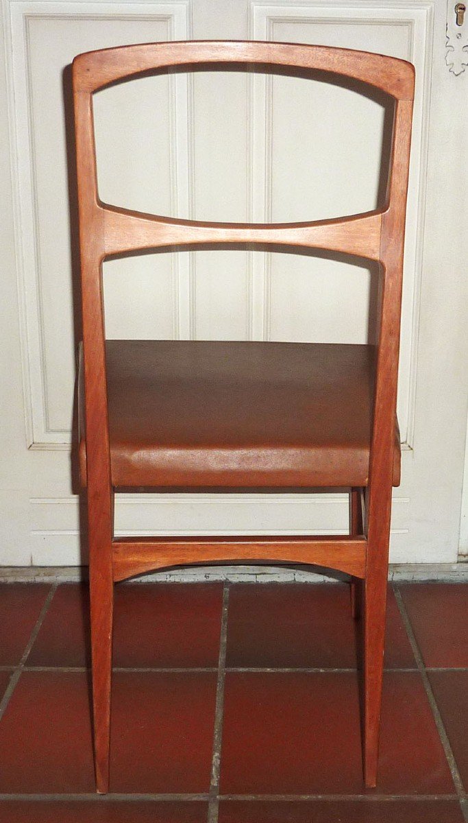 Maurice Pré (1907-1988) - Mahogany Chair, 1958.-photo-1