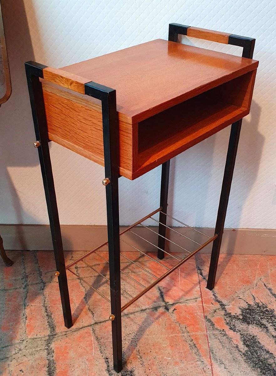 Bedside Table - Side Table, 1940s.-photo-2