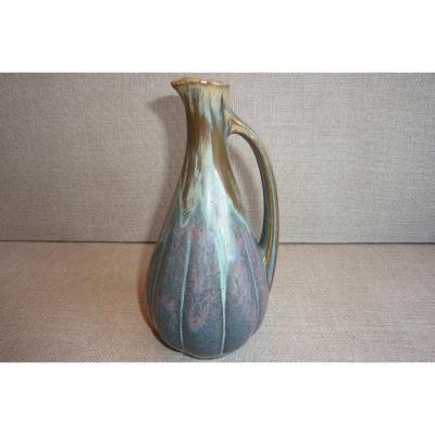 Manufacture Denbac  (vierzon 1909-1952) - Art Nouveau Pitcher