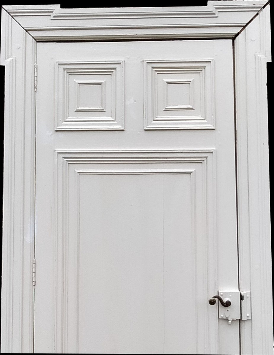 Old Door With Its Frame Double-sided Moldings Doors-photo-4