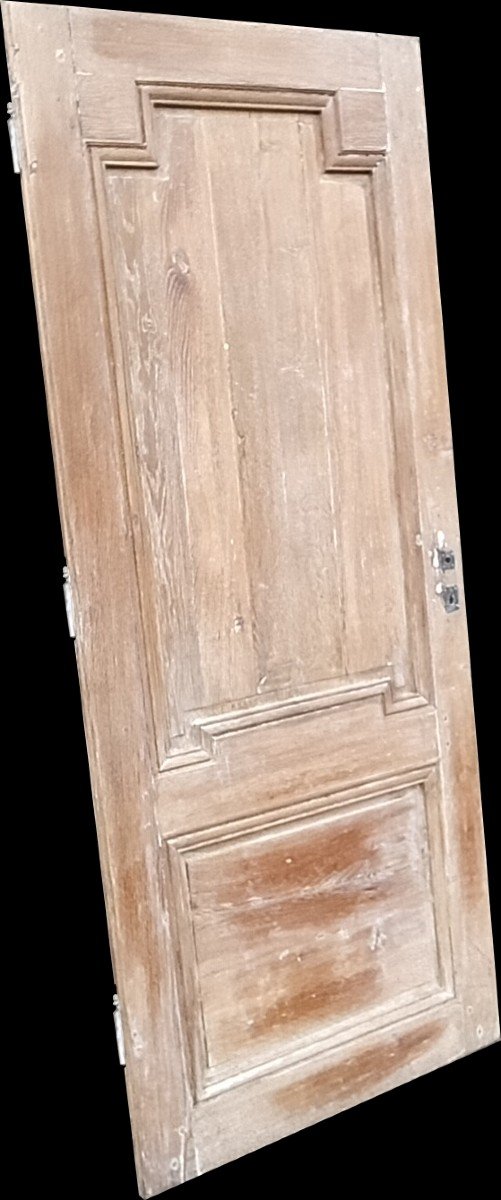 Three Old Communication Doors Directoire Period In Oak Door-photo-2