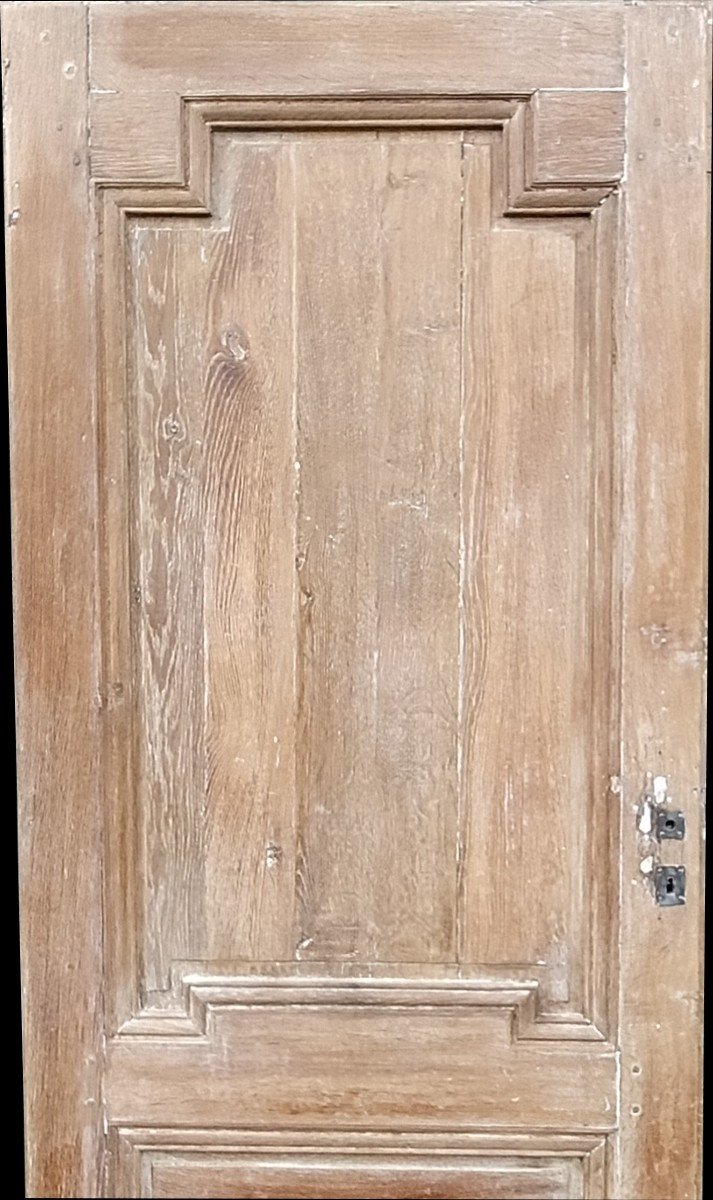 Three Old Communication Doors Directoire Period In Oak Door-photo-3