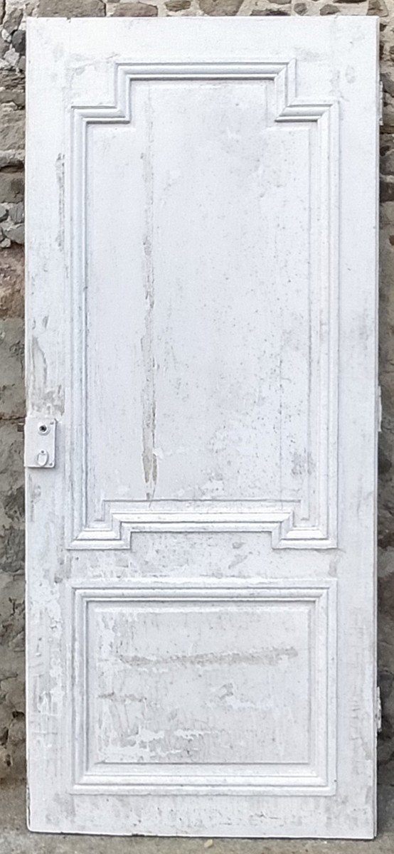 Three Old Communication Doors Directoire Period In Oak Door-photo-1