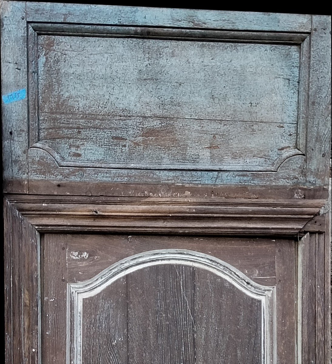 Porte & Son Cadre Et Supra Porte d'époque XVIIIème Louis XV Boiserie Portes-photo-4