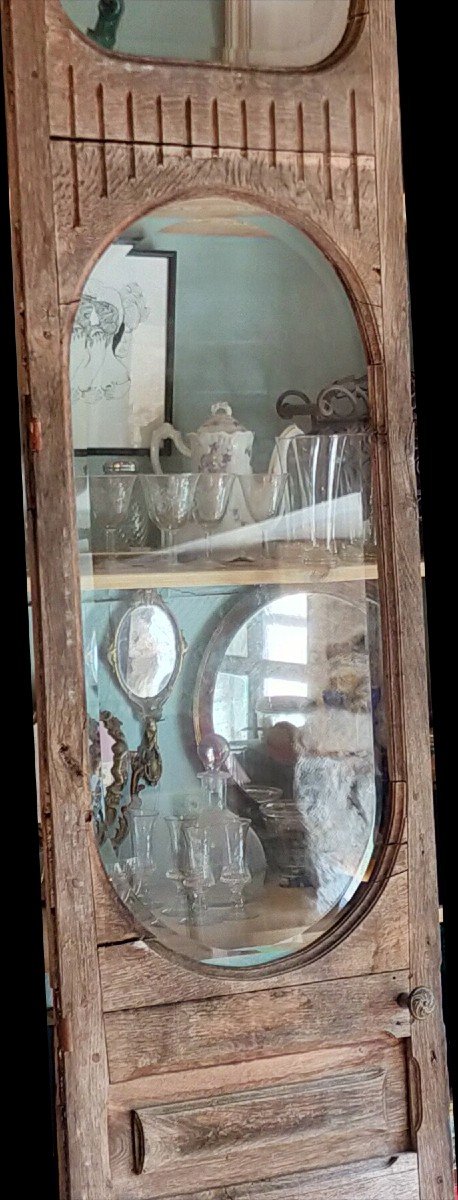 Old Oak Door For Showcase Library Furniture Decoration Woodwork-photo-3