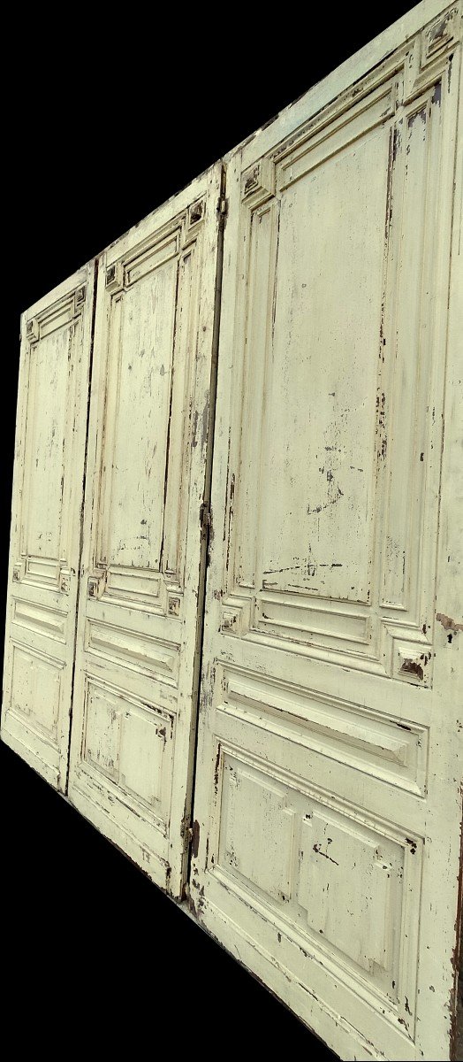 Trois Grandes Portes Anciennes d'époque Haussmann XIXème Placards Boiseries-photo-2