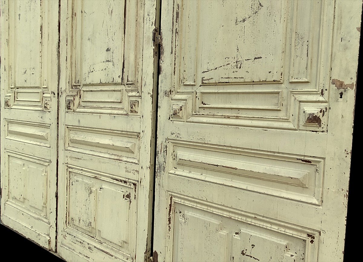 Trois Grandes Portes Anciennes d'époque Haussmann XIXème Placards Boiseries-photo-3