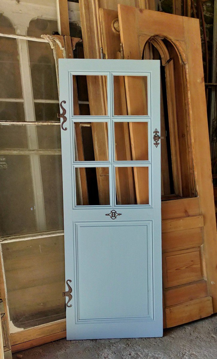 Old Glass Door With 6 Panes-photo-2