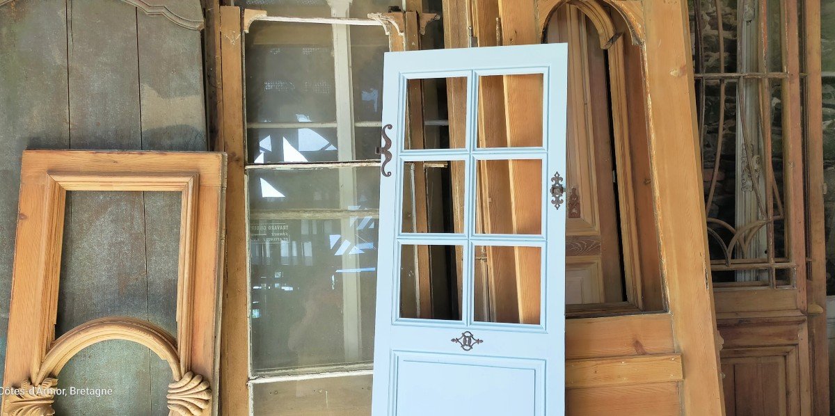 Old Glass Door With 6 Panes-photo-3