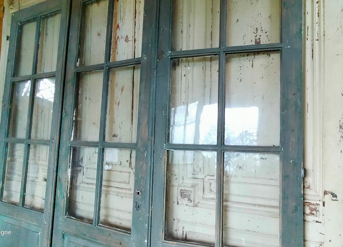 3 Beautiful Old Glass Doors Old Door Partition No1 - 6 Tiles-photo-1