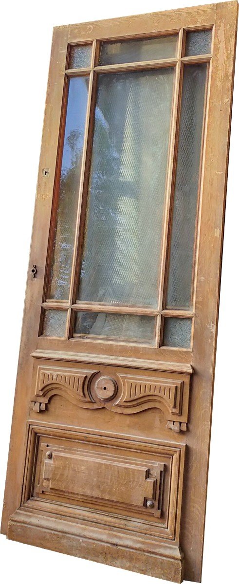 Trois Portes Anciennes  d'Epoque XIXème Vitrées Identiques 234x90 cm Boutique Magasin -photo-4