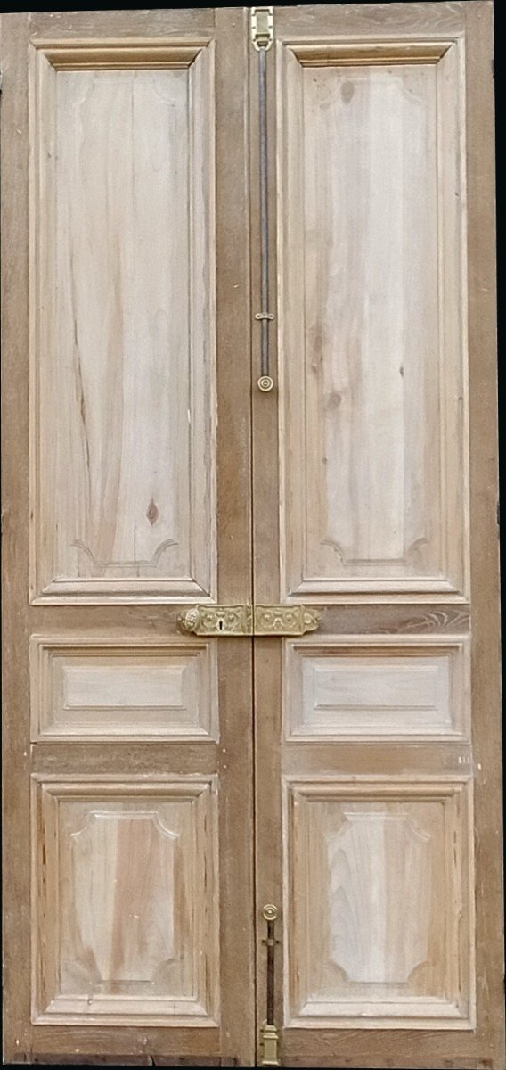 Double Old Haussmann Oak Door With Its Superb Ironwork-photo-3
