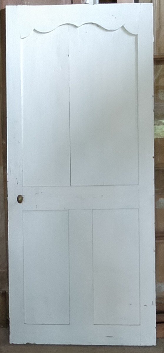 Beautiful 18th Century Oak Communication Door Beautiful Ironwork-photo-1