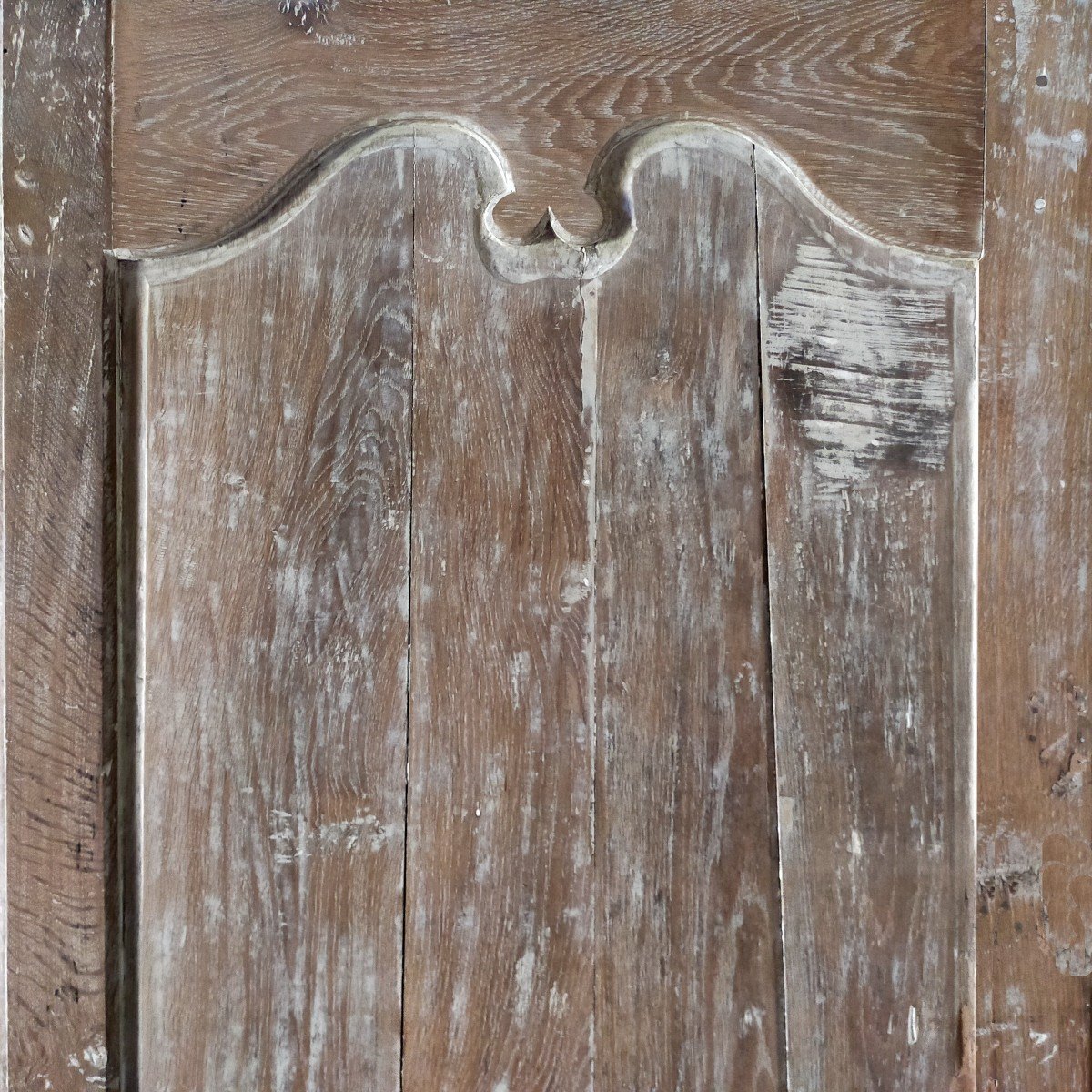 Old Entrance Door In Oak 18th Century-photo-5