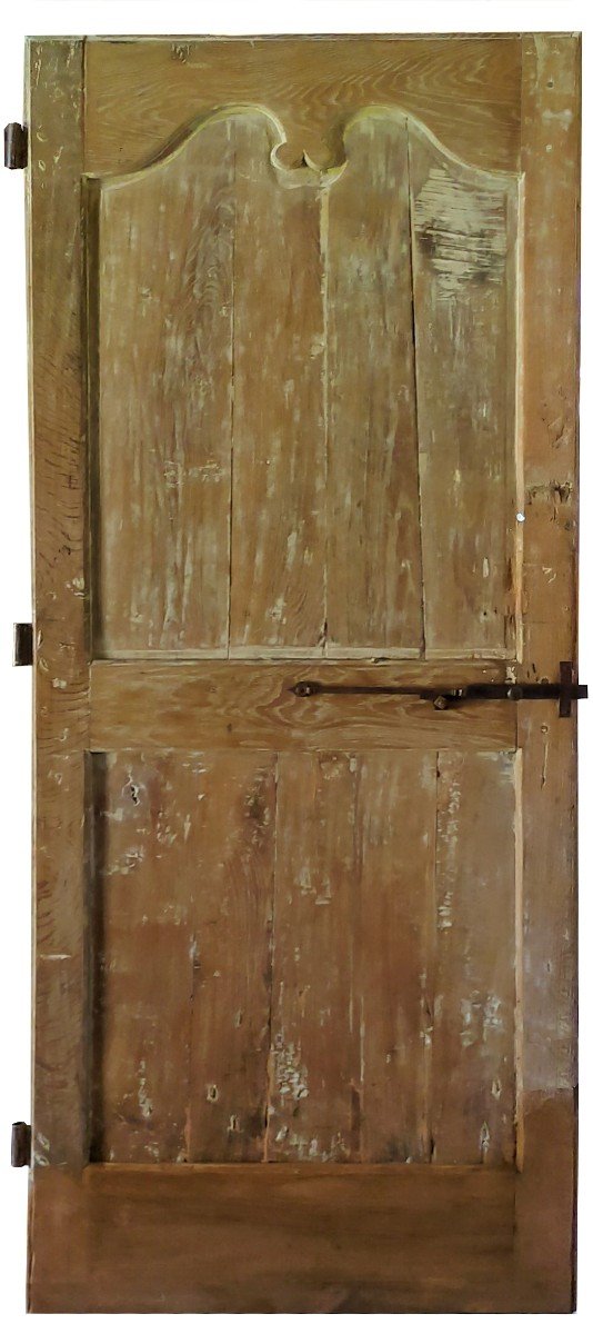 Old Entrance Door In Oak 18th Century-photo-6