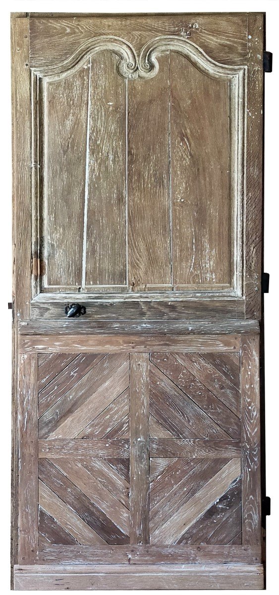 Old Entrance Door In Oak 18th Century