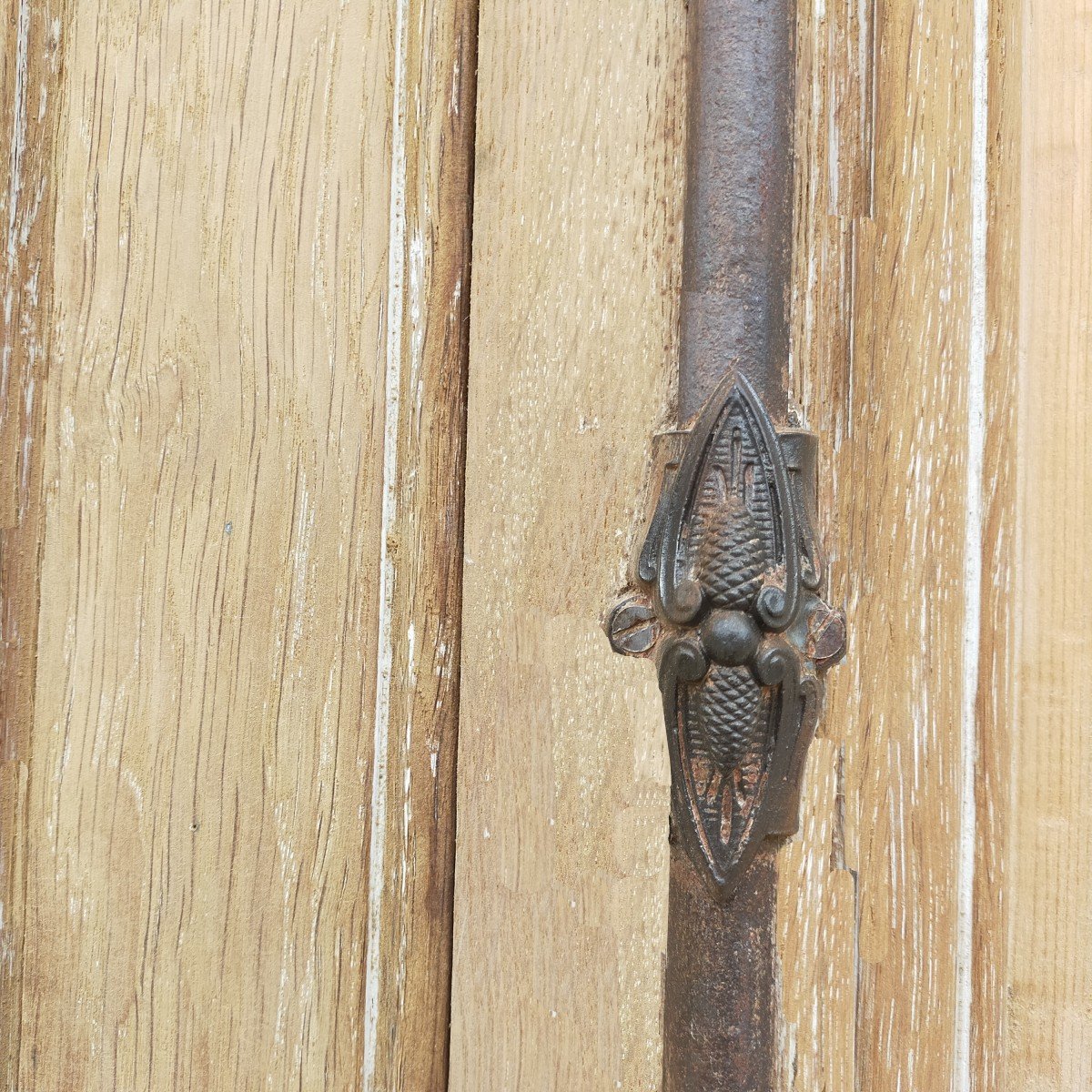 Double Haussmann Door, 1880 Period, Decorated With Flowers And Scrolls -photo-6