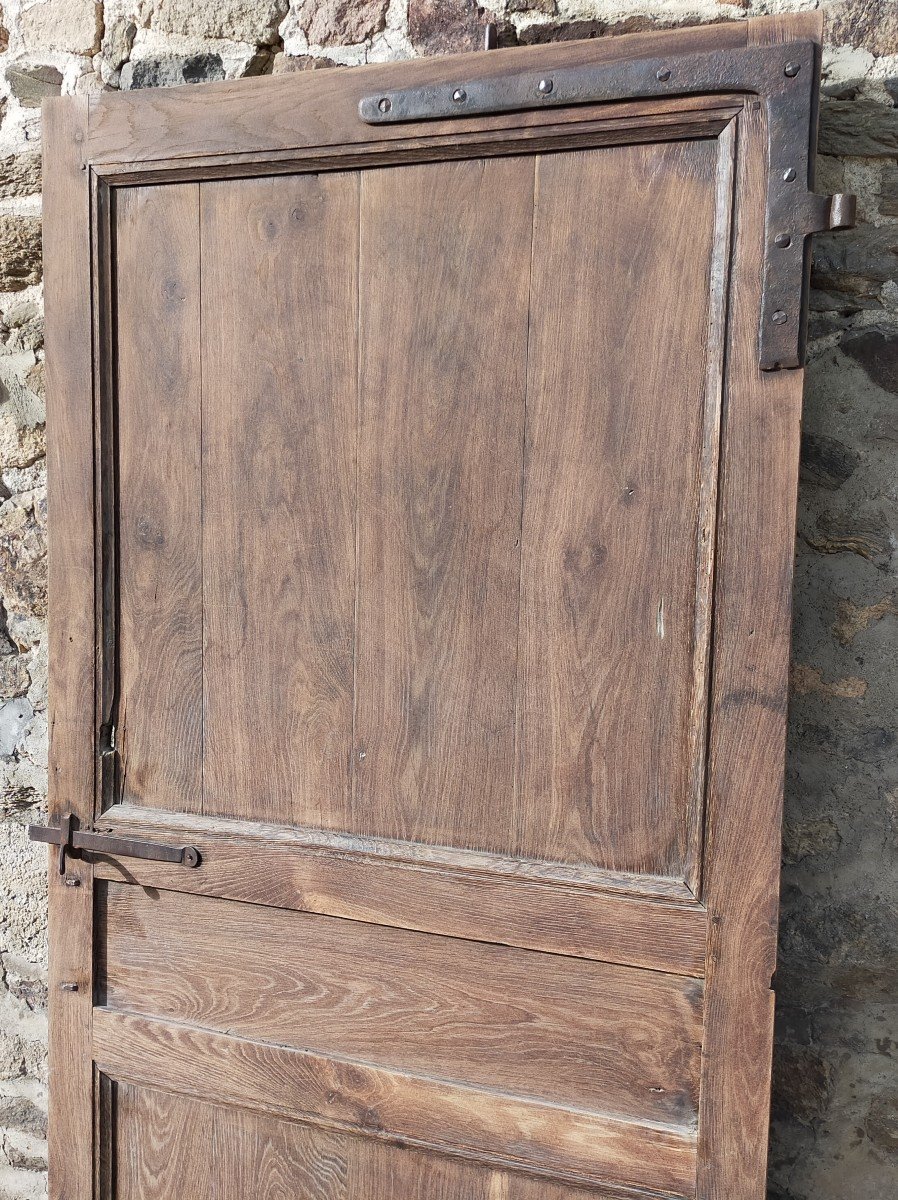 Porte Ancienne De Communication XVIIIème En Chêne XVIIIème-photo-2