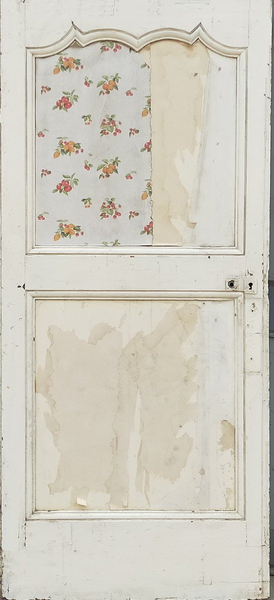 Porte Ancienne XVIIIème Double Face En Chêne BX-photo-4