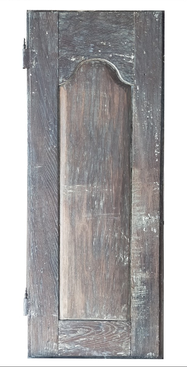 Petite Porte Ancienne de placard en chêne XVIIIème-photo-1