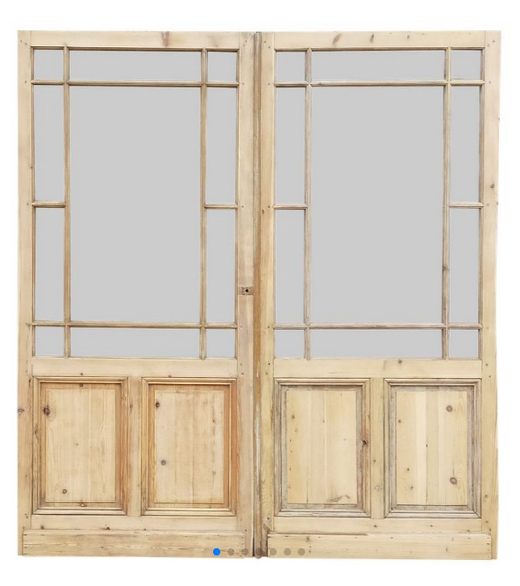 Two Old Large Glass Doors From Shop Store Glass Partition Installation Pocket Door Workshop-photo-3