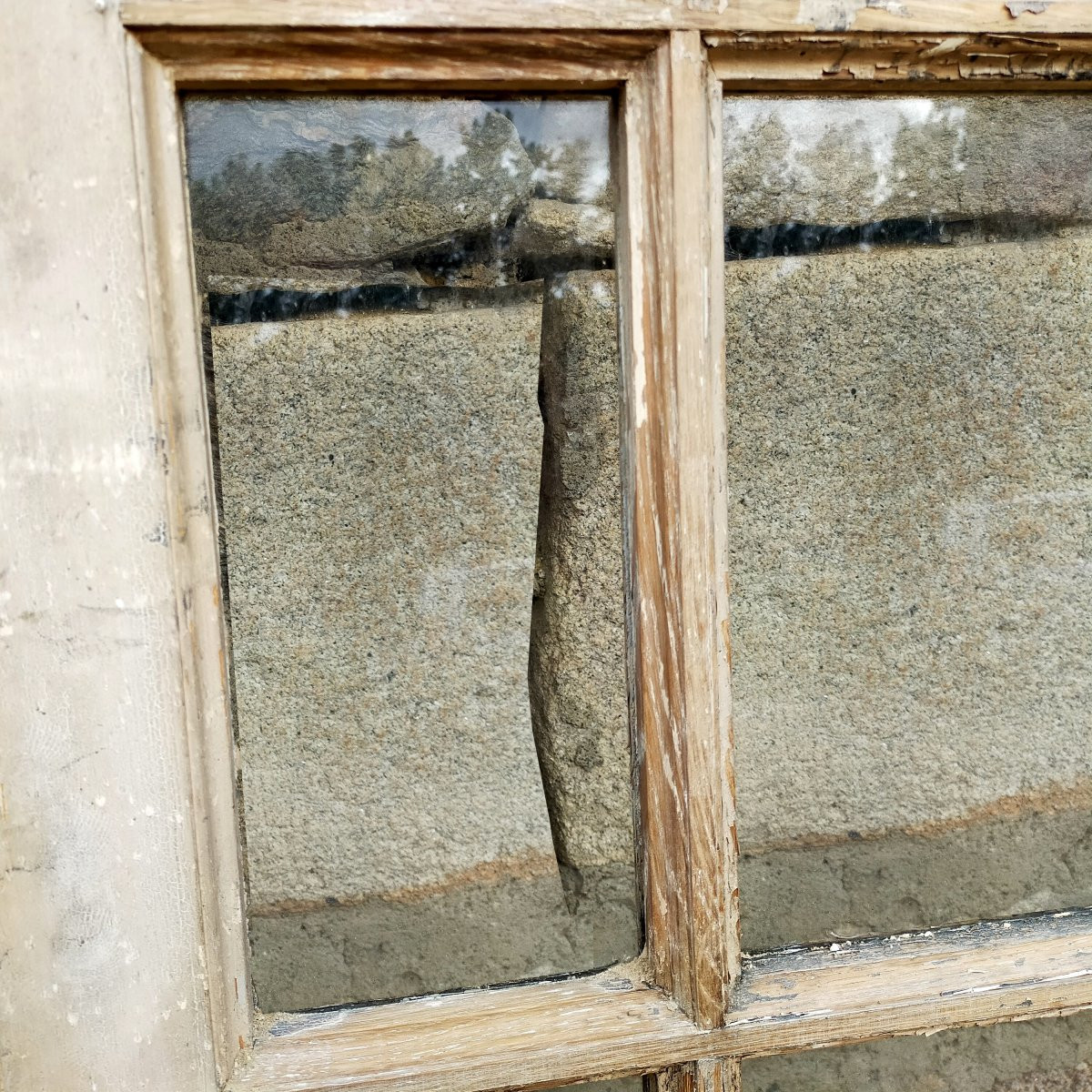 Quatre portes anciennes vitrées pour séparation de 2 pièces ou façade cloison vitrée atelier-photo-3