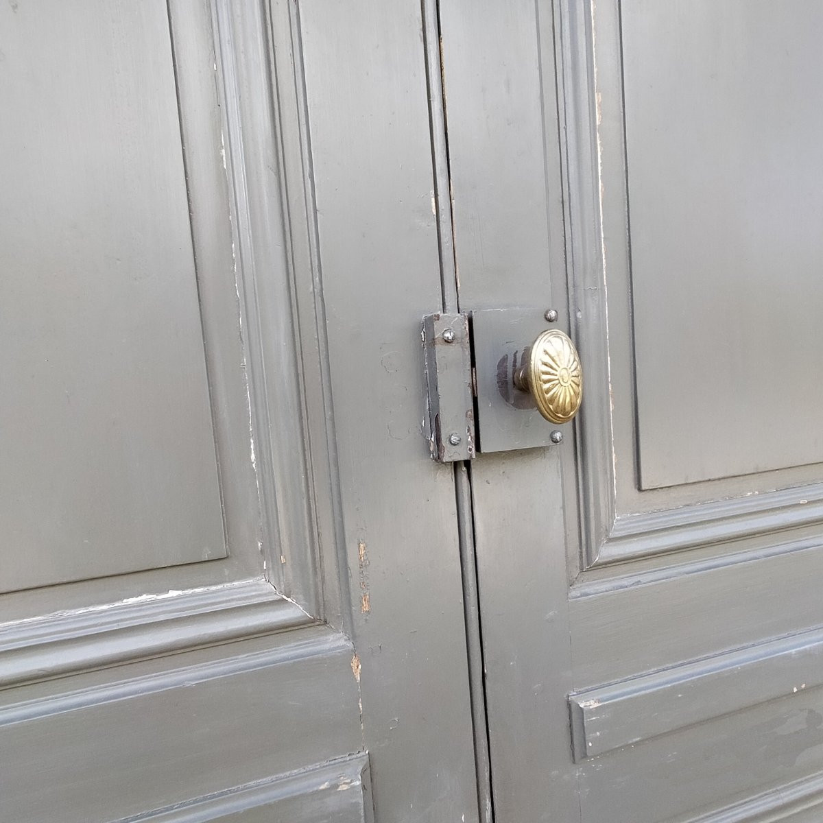Antique Double Door From The Haussmann Period 1880 On Sale-photo-4